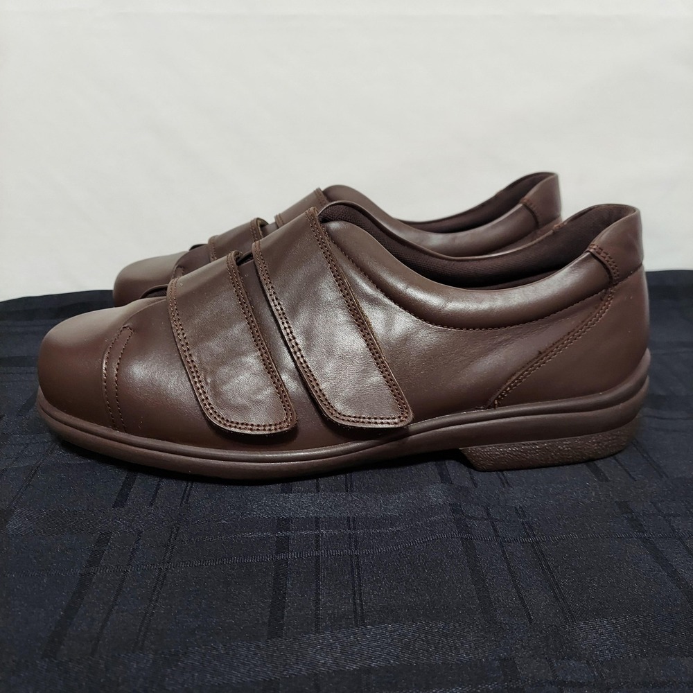 Cosyfeet Men's Bart Shoes Wide Fit 3H Brown Leather Shoes Size 12.5